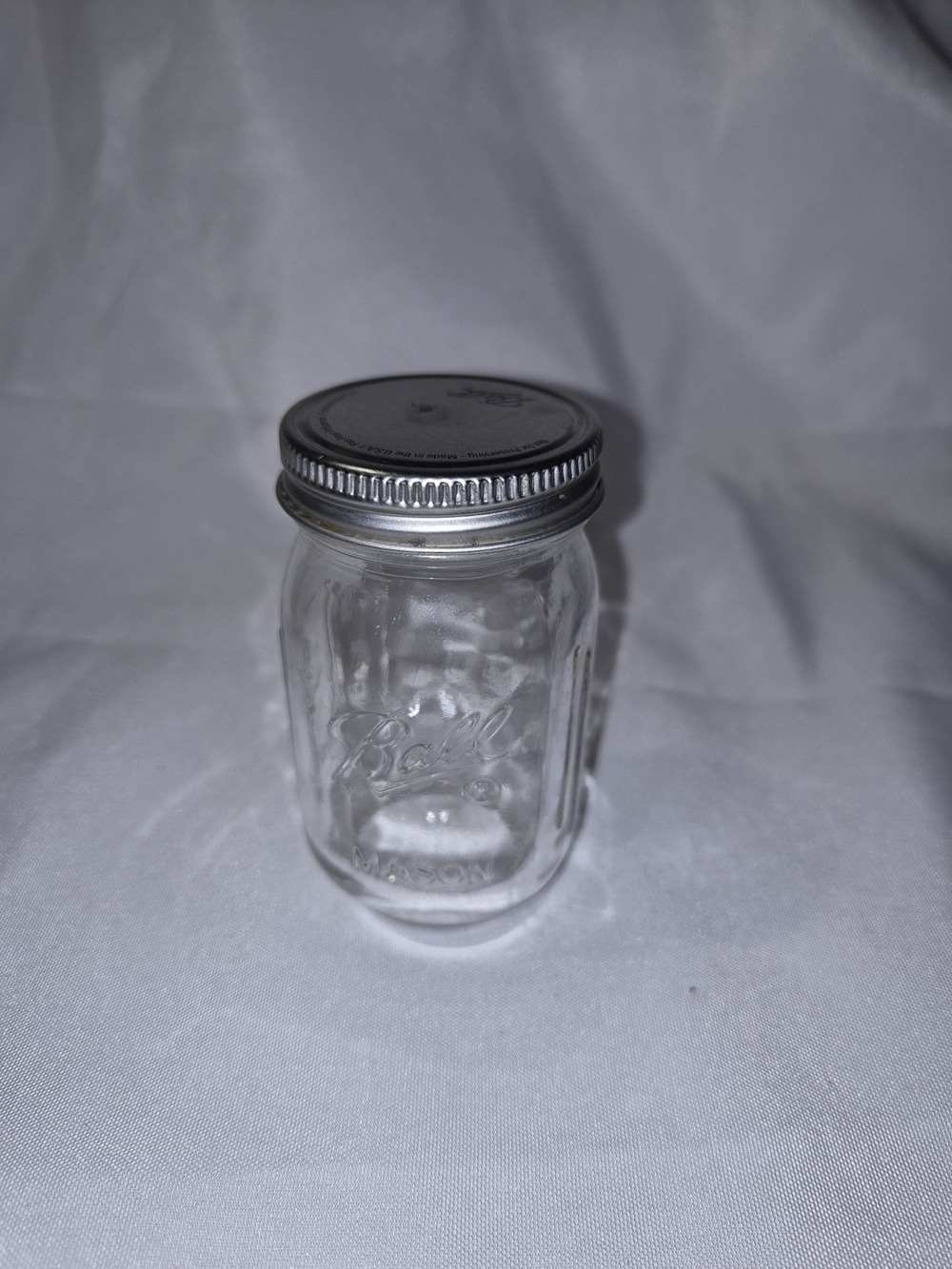 Mini Clear Glass Mason Jar with Silver Lid - Classic Home Storage